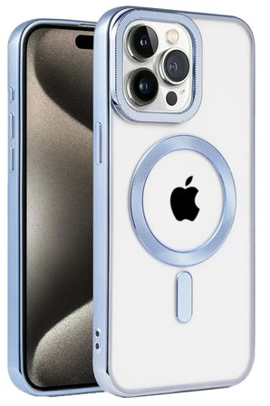 Newface Apple iPhone 14 Pro Max Kılıf Kronos Magsafe Kapak - Sierra Blue