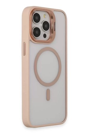 Joko Apple iPhone 15 Pro Max Kılıf Roblox Lens Magsafe Standlı Kapak - Pudra