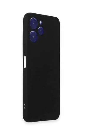 Newface Xiaomi Redmi 12 Kılıf Nano içi Kadife Silikon - Siyah