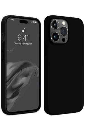 Newface Apple iPhone 15 Pro Max Kılıf First Silikon - Siyah