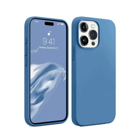 Newface Apple iPhone 15 Pro Max Kılıf First Silikon - Mavi