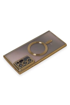 Newface Samsung Galaxy Note 20 Ultra Kılıf Kross Magneticsafe Kapak - Gold
