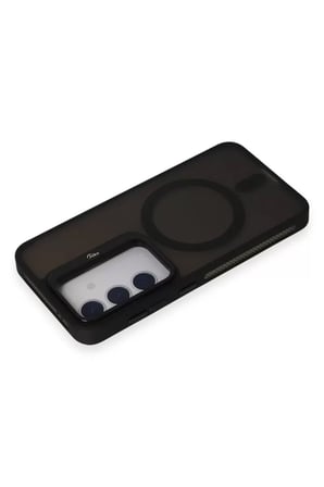 Joko Samsung Galaxy S24 Flet Lens Magsafe Kapak - Siyah