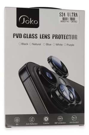 Joko Samsung Galaxy S24 Ultra PVD Metal Kamera Lens - Siyah