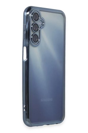 Newface Samsung Galaxy A55 5G Kılıf Razer Lensli Silikon - Açık Mavi