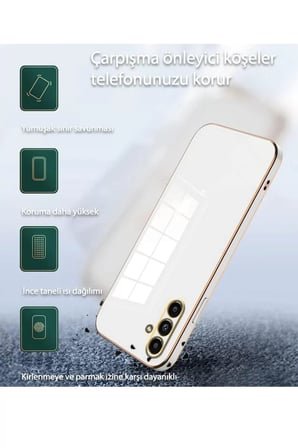 Newface Samsung Galaxy A15 4G Kılıf Volet Silikon - Kırmızı