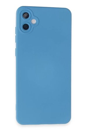 Newface Samsung Galaxy A05 Kılıf Nano içi Kadife Silikon - Mavi