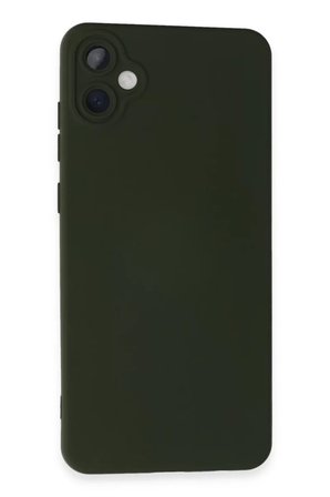 Newface Samsung Galaxy A05 Kılıf Nano içi Kadife Silikon - Koyu Yeşil