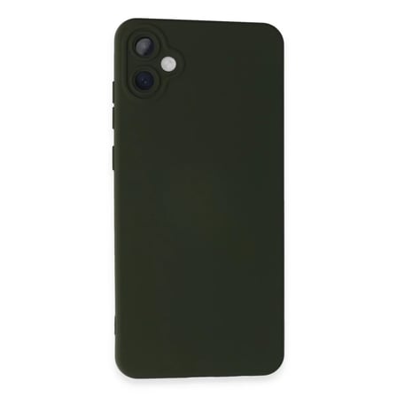 Newface Samsung Galaxy A05 Kılıf Nano içi Kadife Silikon - Koyu Yeşil