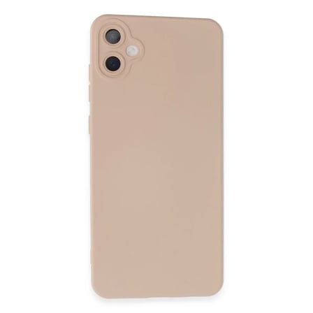Newface Samsung Galaxy A05 Kılıf Nano içi Kadife Silikon - Pudra