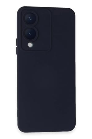 Newface Vivo Y17S Kılıf Nano içi Kadife Silikon - Lacivert