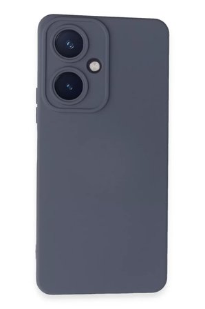 Newface Vivo Y27 Kılıf Nano içi Kadife Silikon - Gri