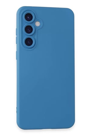 Newface Samsung Galaxy S24 Kılıf Nano içi Kadife Silikon - Mavi