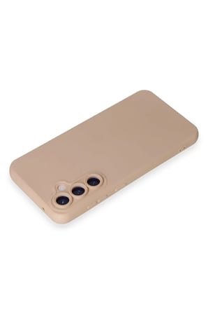 Newface Samsung Galaxy S24 Kılıf Nano içi Kadife Silikon - Pudra