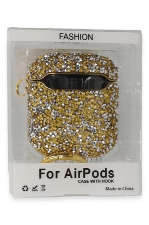 Newface Apple Airpods 2 (2.nesil) Mira Taşlı Kılıf - Gold
