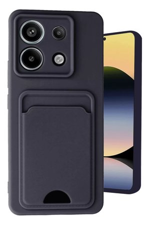 Newface Xiaomi Redmi Note 13 Pro 5G Kılıf Kelvin Kartvizitli Silikon - Siyah