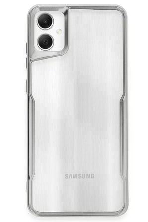 Newface Samsung Galaxy A05 Kılıf Boyi Silikon Kapak - Gümüş