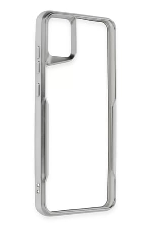 Newface Samsung Galaxy A05 Kılıf Boyi Silikon Kapak - Gümüş