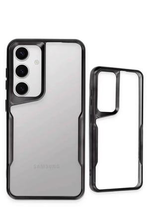 Newface Samsung Galaxy S24 Kılıf Boyi Silikon Kapak - Gümüş