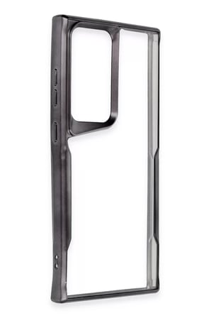 Newface Samsung Galaxy S24 Ultra Kılıf Boyi Silikon Kapak - Siyah