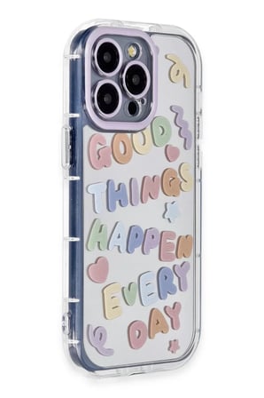 Newface Apple iPhone 15 Pro Max Kılıf Reflexion Desenli Kapak - Desen 7