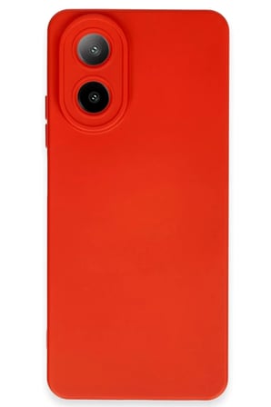 Newface Oppo A38 Kılıf Nano içi Kadife Silikon - Kırmızı