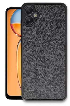 Newface Samsung Galaxy A05 Kılıf Aras Deri Kapak - Siyah