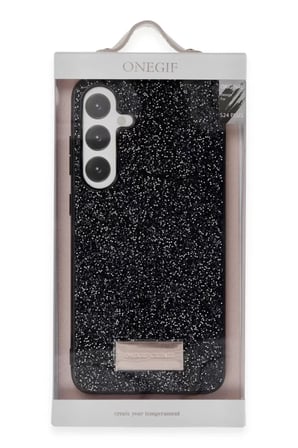 Onegif Samsung Galaxy A25 5G Bright Simli Kapak - Siyah