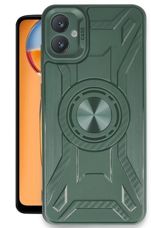 Newface Samsung Galaxy A05 Kılıf Lincoln Silikon - Koyu Yeşil