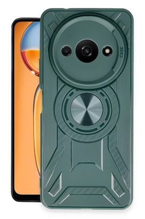 Newface Xiaomi Redmi A3 4G Kılıf Lincoln Silikon - Koyu Yeşil