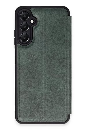 Newface Samsung Galaxy A25 5G Kılıf Flip Cover - Koyu Yeşil