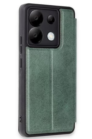 Newface Xiaomi Redmi Note 13 Pro 5G Kılıf Flip Cover - Koyu Yeşil