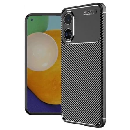 Newface Oppo A38 Kılıf Auto Focus Karbon Kapak - Siyah