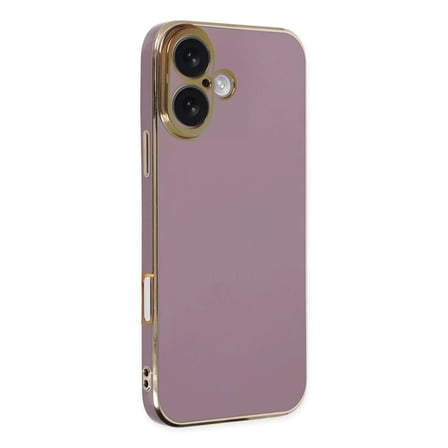 Newface Apple iPhone 16 Kılıf Volet Silikon - Mor