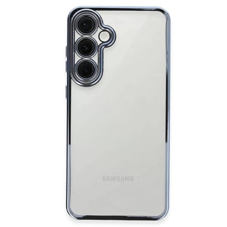 Newface Samsung Galaxy S24 FE Kılıf Razer Lensli Silikon - Lacivert