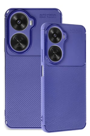 Newface Huawei Nova 12 SE Kılıf Auto Focus Karbon Kapak - Lacivert