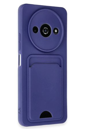 Newface Xiaomi Redmi A3 4G Kılıf Kelvin Kartvizitli Silikon - Lacivert