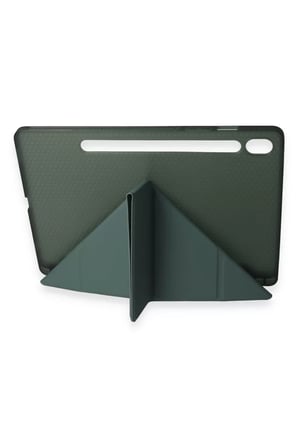 Newface Samsung Galaxy T870 Tab S7 11 Kılıf Kalemlikli Mars Tablet Kılıfı - Koyu Yeşil