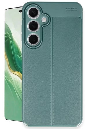Newface Samsung Galaxy S24 FE Kılıf Auto Focus Kapak - Koyu Yeşil