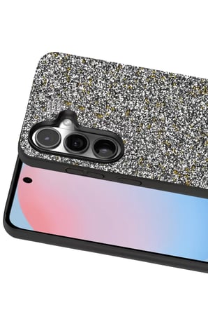 Onegif Samsung Galaxy S24 FE Bright Simli Kapak - Gold