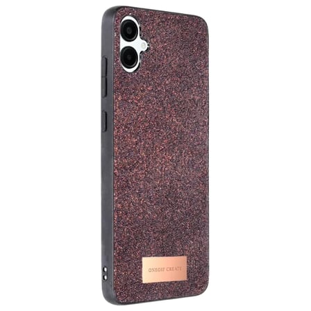 Onegif Samsung Galaxy A06 Bright Simli Kapak - Derin Mor