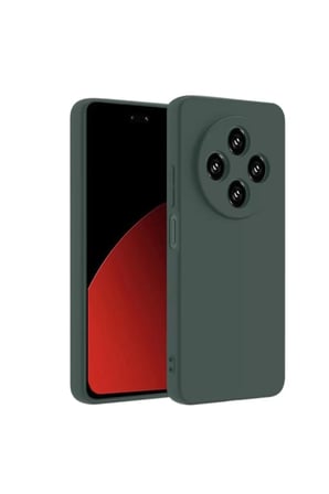 Newface Xiaomi Redmi 14C Kılıf Nano içi Kadife Silikon - Koyu Yeşil