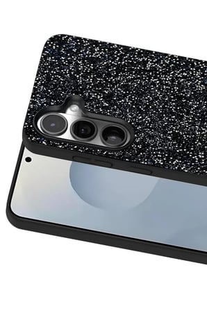 Onegif Samsung Galaxy S25 Bright Simli Kapak - Siyah