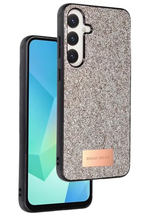 Onegif Samsung Galaxy A56 Bright Simli Kapak - Gold