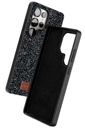 Onegif Samsung Galaxy S25 Ultra Bright Simli Kapak - Siyah