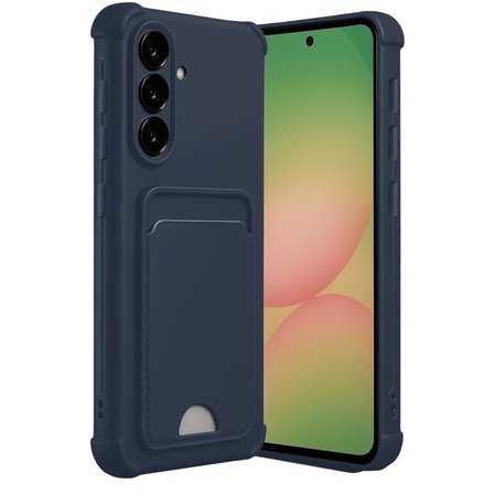 Newface Samsung Galaxy A56 Kılıf Kelvin Kartvizitli Silikon - Lacivert