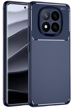Newface Xiaomi Redmi Note 14 Pro Plus Kılıf Auto Focus Karbon Kapak - Lacivert