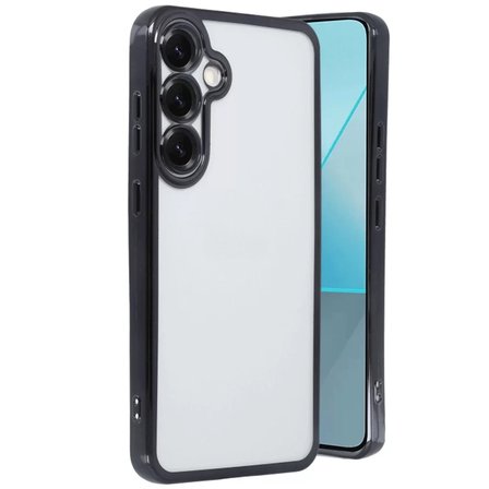 Newface Samsung Galaxy S25 Plus Kılıf Razer Lensli Silikon - Siyah