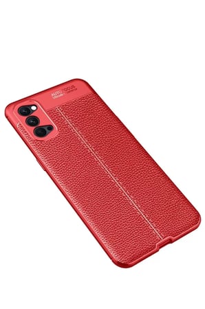 Newface Oppo Reno 4 Pro Kılıf Auto Focus Kapak - Kırmızı