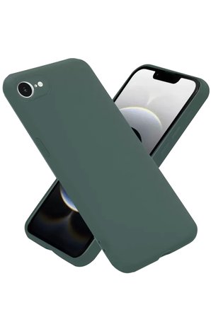 Newface Apple iPhone 16E Kılıf Nano içi Kadife Silikon - Koyu Yeşil